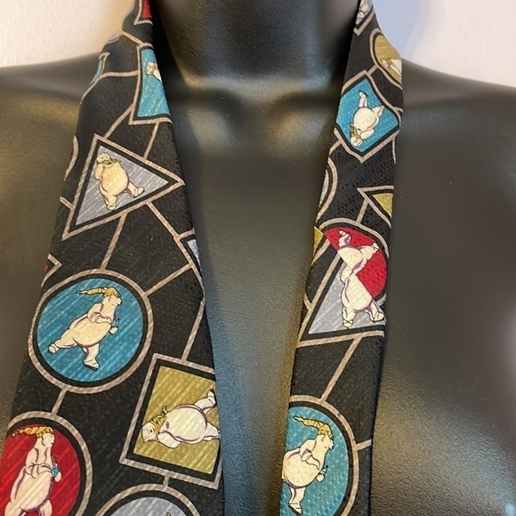 Coca Cola Polar Bear Silk Tie Vintage Novelty Graphic - Picture 10 of 16